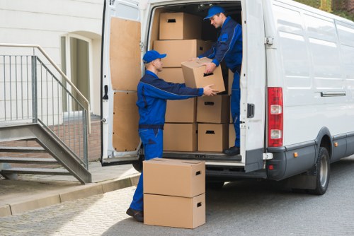 Preparing for a move with a moving truck in Roehampton