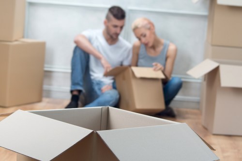 Detailed planning session for office relocation services