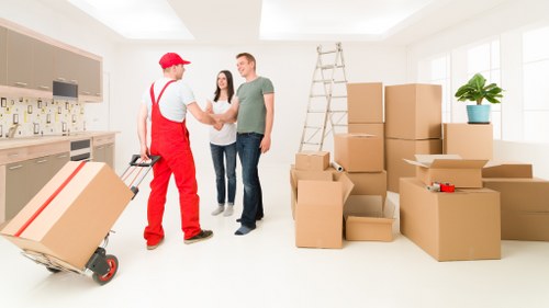 Planning stage with checklists and moving supplies in Roehampton