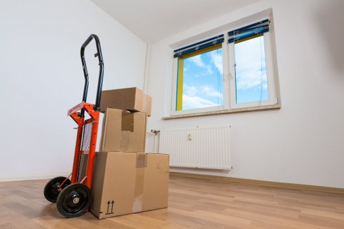 Reliable removal truck hire service in operation